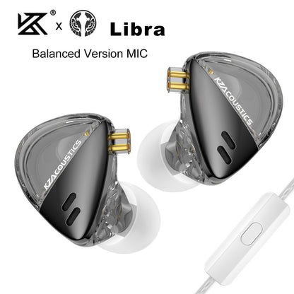 KZ X Angelears Libra Ultra-Wide Frequency Dynamic HiFi In-Ear Earphone IEMs Monitor With 0.75 Replaceable cable PK EDX PRO