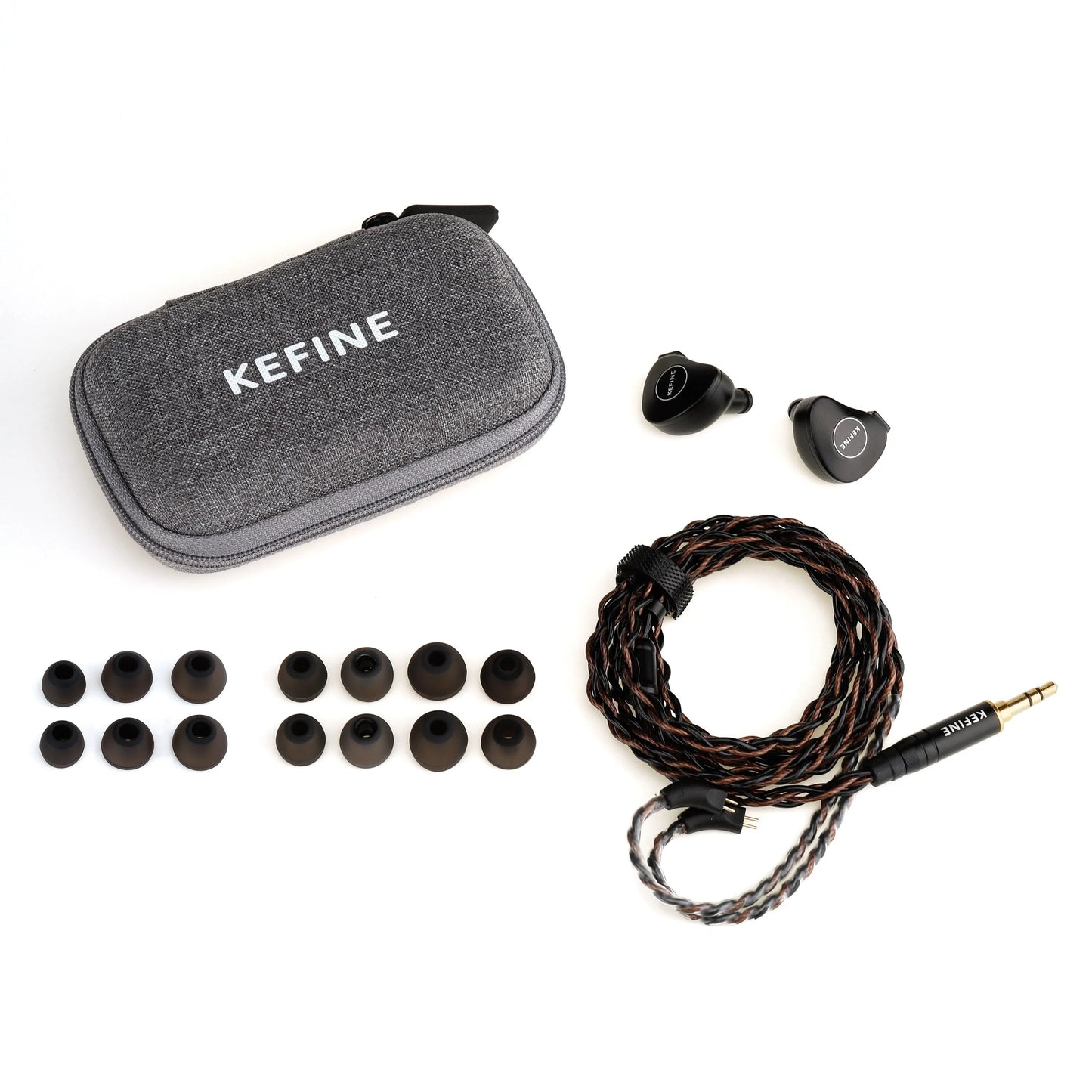 Kefine Klanar 14.5mm Planar Driver IEM Hi-Fi Wired Earphone Earbuds Ergonomic Design with Detachable Cable 